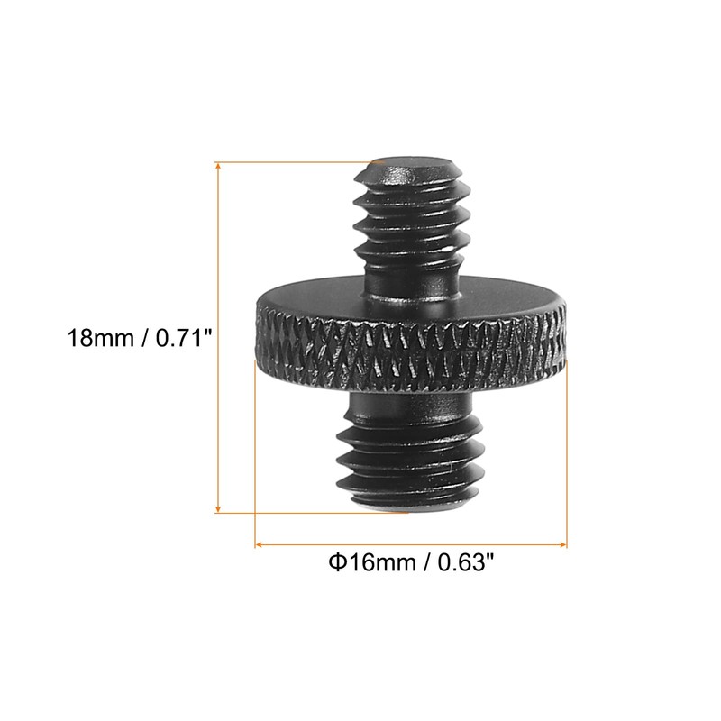 PATIKIL Microphone Stand Adapter, M8 Male to 1/4 Male Thread