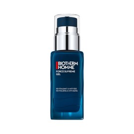 Biotherm Homme Force Supreme Gel, Revitalising Face Gel for Men with Anti-Ageing Effect, Face Care with Life Plankton, Blue Algae Extract and Pro-Xylane