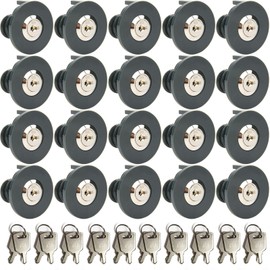 SEPOX Socket Lock White, Identical Keys, Lockable Socket with Theft Protection & Anti-Foreign Object Insertion - for Indoor and Outdoor Use (Pack of 20, Black)
