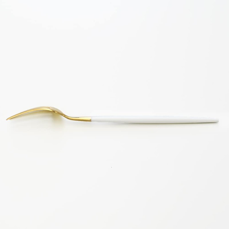 Kuchipol GOA White Matte Gold Dinner Fork