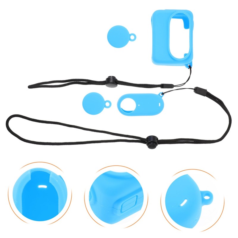 CIYODO 2pcs Small Camera Protective Cases with Lanyards for Travel
