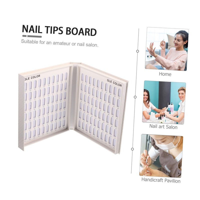 BIUDECO Nail Art Wear Nails Display Board Manicure Nail Holder