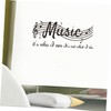COHEALI Musical Note Wall Sticker Removable Decal for Bedroom Living