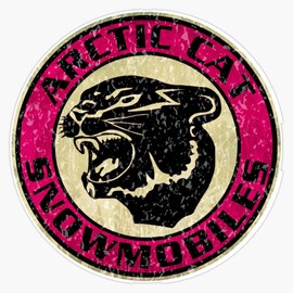 Arctic Cat Vintage Snowmobiles Waterproof Vinyl Window Bumper Sticker Decal 5"