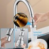 JINYOMFLY 3 Modes Tap Attachment Extension, 360° Rotating Multifunctional Extension
