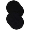 Dritz Suede Cowhide Elbow Patches 4-3/4-inch x 6-5/8-inch 2/Pkg-Black, 2-Pack