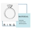 MOOSEA Promise Rings for Couples, Moissanite Travel Rings for Women