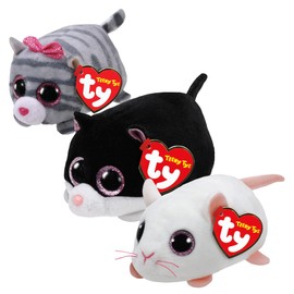 TY Cara, Anna & Cassie Teeny Multipack - Squishy Beanie Baby Soft Plush Toys - Collectible Cuddly Stuffed Teddy