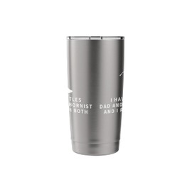 French Hornist And Dad Proud Funny Men French Horn Stainless Steel Insulated Tumbler