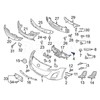 Rexka 15 Sets Fender Liner Bumper Cover Splash Shield Screw
