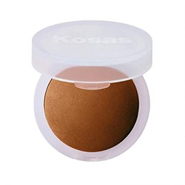 Kosas Cloud Set Face Setting Powder - Smoothing Shine Control, Soft, Sheer Translucent Makeup Finish, Portable & Long-Lasting Loose Pressed Baking Powder - Silky (Sheer Tan Deep)