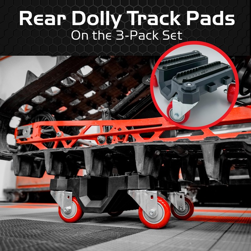 Caliber Rover 360 Snowmobile Dolly, Heavy-Duty Casters Hold 1,500 LBS,
