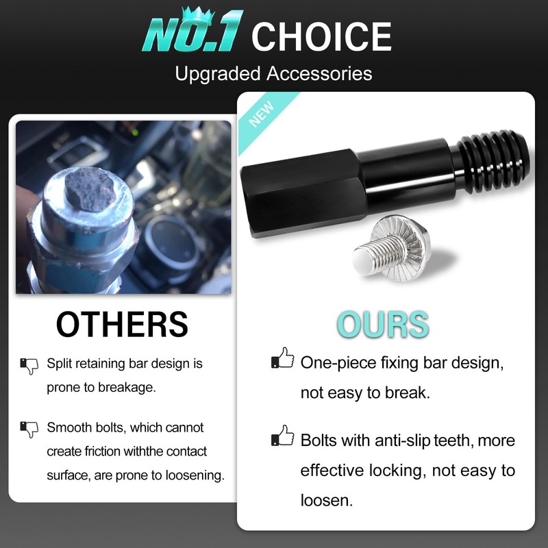 No Drill Front Bumper License Plate Mount Compatible with Mini