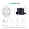 Allvent 3 inch ABS Adjustable Air Vent White Round Soffit