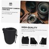 TEHAUX 2Pcs Neoprene Camera Lens Pouch Bag Flexible Drawstring Lens