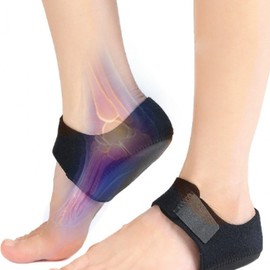 Heel pad, blister prevention, functional protector, sneaker shoe heel protection, shoe healing foot pad Band No. 1 Black L