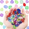NISENTIA Diamonds Children, Pack of 64 Gemstones for Children, Acrylic,