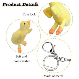 Plush Key Chains, Children's Toy Plush Gift for Boys and Girls, Yellow ducks, Unit size