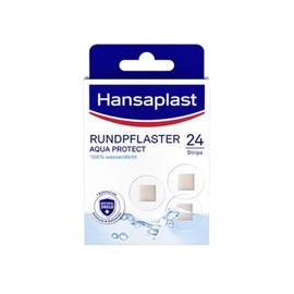 Hansaplast Aqua Protect Round Plasters 100% Waterproof Pack of 24 Plasters