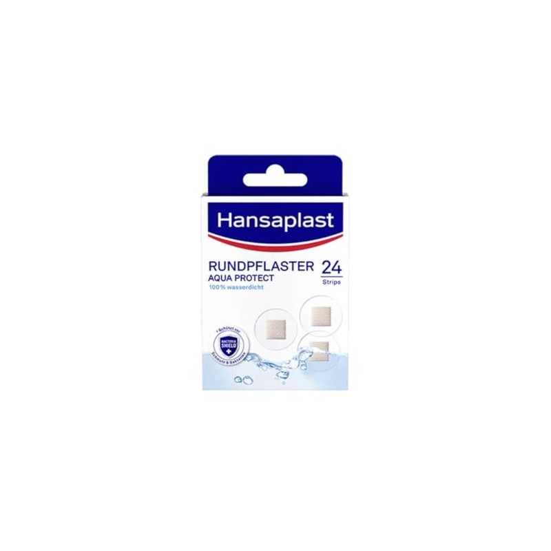 Hansaplast Aqua Protect Round Plasters 100% Waterproof Pack of 24