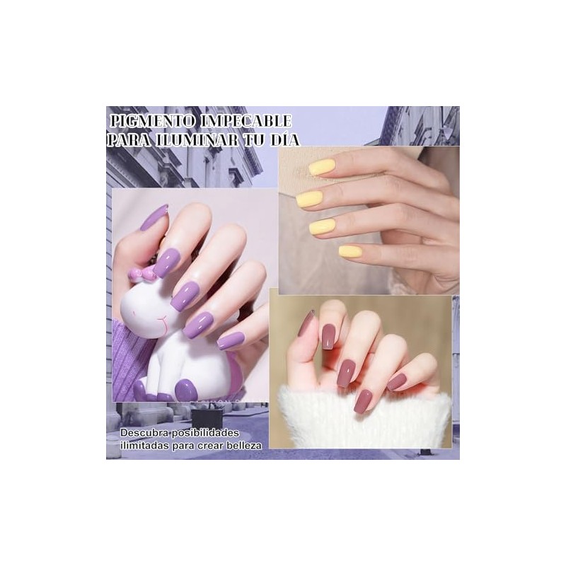 12PCS Esmalte de Uñas en Gel, Kits de Iñas de