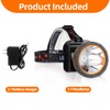 Yongkist Rechargeable LED Headlamp,Superbright Headlight Waterproof Head Torch High Lumens