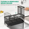 TomCare Extra Large 11'' Sink Caddy With Drain Tray Non-slip