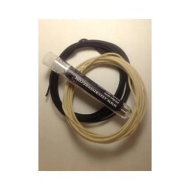 Gavitt 20 Feet 22 awg Gavitt Pre Tinned Cloth Wire 10 Ft ea B/W with 10g Solder Tube