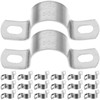 SEWACC 20pcs Stainless Steel Bracket Pipe Clamps Durable Rigid Pipe
