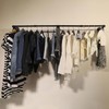 WEBI Clothing Rack Wall Mount,65" Industrial Pipe Clothes Rack for