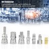 1/4 Bsp Air Fitting, acoplamiento rápido japonés, 18 conectores de