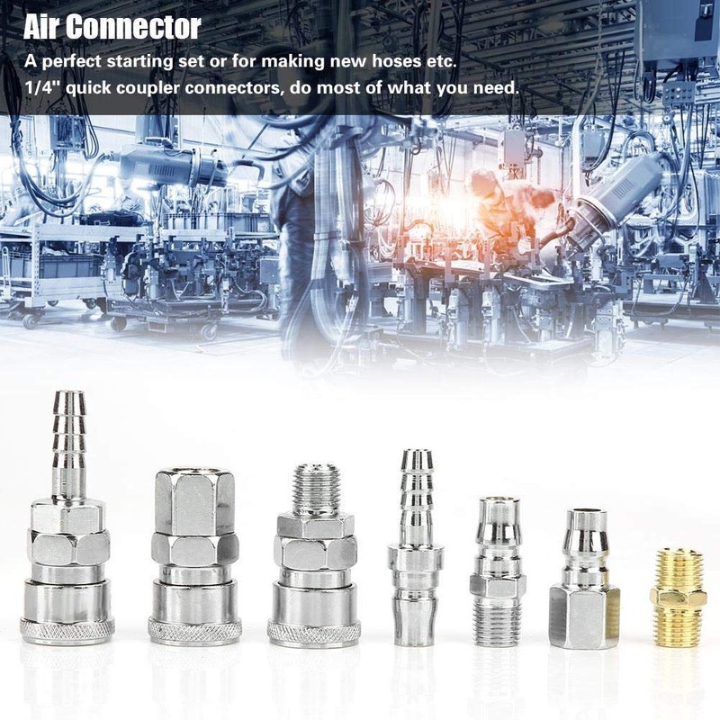 1/4 Bsp Air Fitting, acoplamiento rápido japonés, 18 conectores de