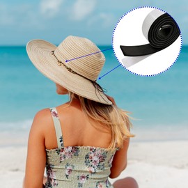 Daily Treasures 31.5" Hat Size Reducer, 5 Rolls of Hard Hat Inserts to Make Smaller with 10Pcs Cap Absorbent Sweat Pads-Foam Hat Tape Size Reducer for Fedora, Baseball Caps, Pana, Cowboy Hat