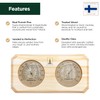 Northwood Sauna - Sauna Thermometer and Hygrometer 2 in 1