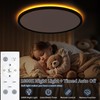 15 Inch Flush Mount Ceiling Light with Night Light, 36W