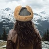 Clakllie Warm Trapper Ear Flaps Hats Russian Fur Hat Trooper