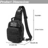 LIMHOO Tactical Sling Bag Backpack Shoulder Bag no USA Flag