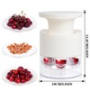 JMBTLUS Cherry Pitter, 7-Hole Long Plunger Push Button Cherry Core