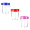 YILANJIN 12Pcs Mixing Plastic Measuring Jugs, Graduated Beakers with Lids,