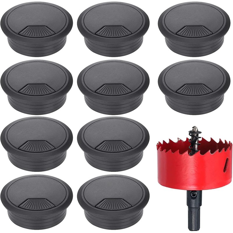 Cable Grommet Desk Pack of 10 60 mm Cable Pass
