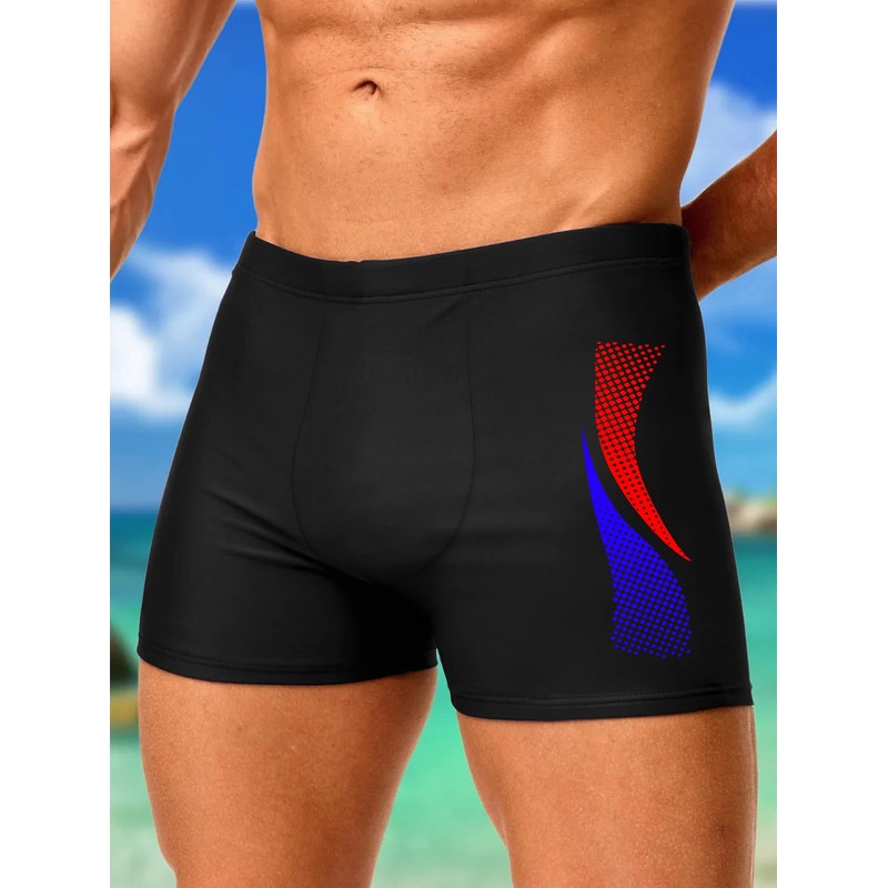 Men’s Quick-Dry Swim Trunks for Beach & Pool – Printed