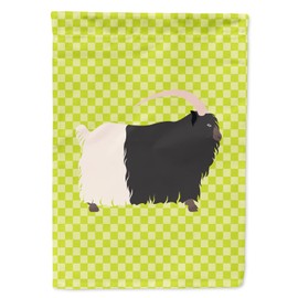 Caroline's Treasures BB7713GF Welsh Black-Necked Goat Green Garden Flag, Multicolor