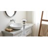 TNLG Brass Bathroom Sink Drain with Strainer Basket Hair Catcher,