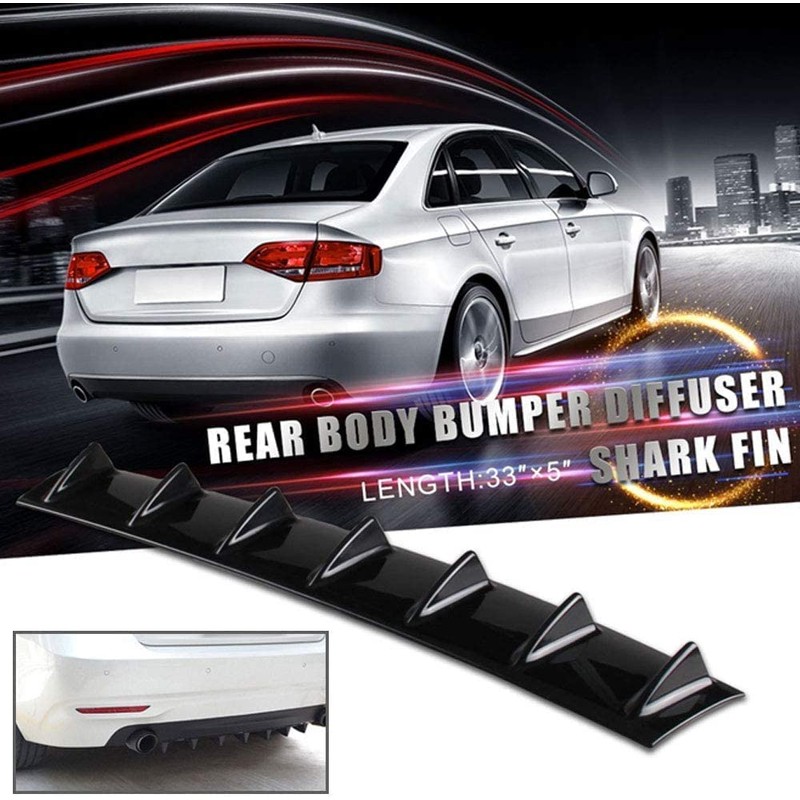 RULLINE 33.5" x5.2" Universal Rear Bumper Lip Diffuser Car Rear