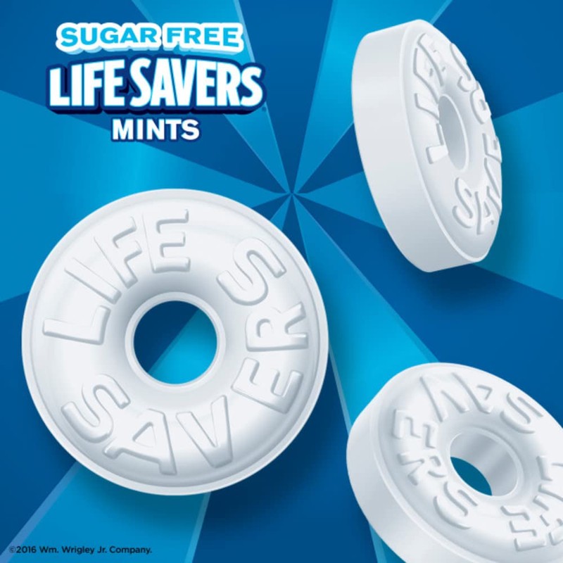Life Savers Pep O Mint Sugar Free Candy Bag, 2.75