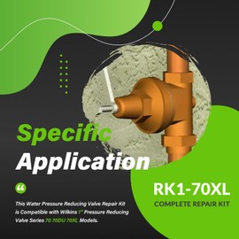 RK1-70XL Complete Repair Kit, Replace for Wilkins Water Pressure Reducing Valve Repair Kit, for Wilkins 1" Pressure Reducing Valve Series 70 70DU 70XL Models