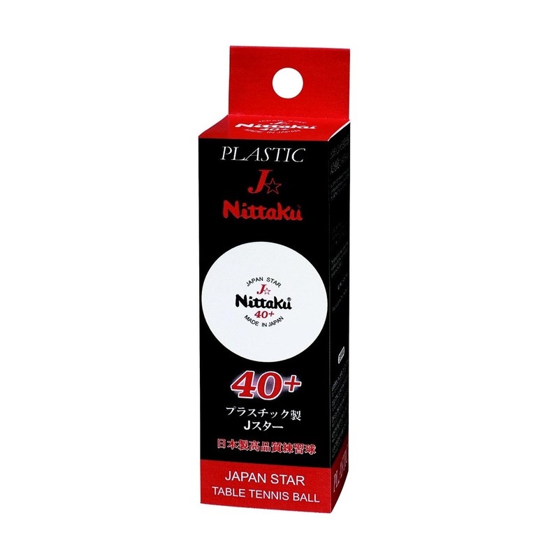 Nittaku NB-1340 Table Tennis Balls, For Practice, Japan Star, Pack
