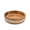 BHAVATU Fruit Bowl Mango Wood Kitchen Counter & Dining Table