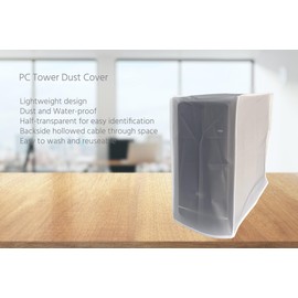CPU Dust Cover, CPU Computer Desktop PC Mid-Tower Case, Covers PC Case (4.5W x11H x14D)