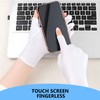 6 Pairs Moisturizing White Cotton Fingerless Gloves for Women